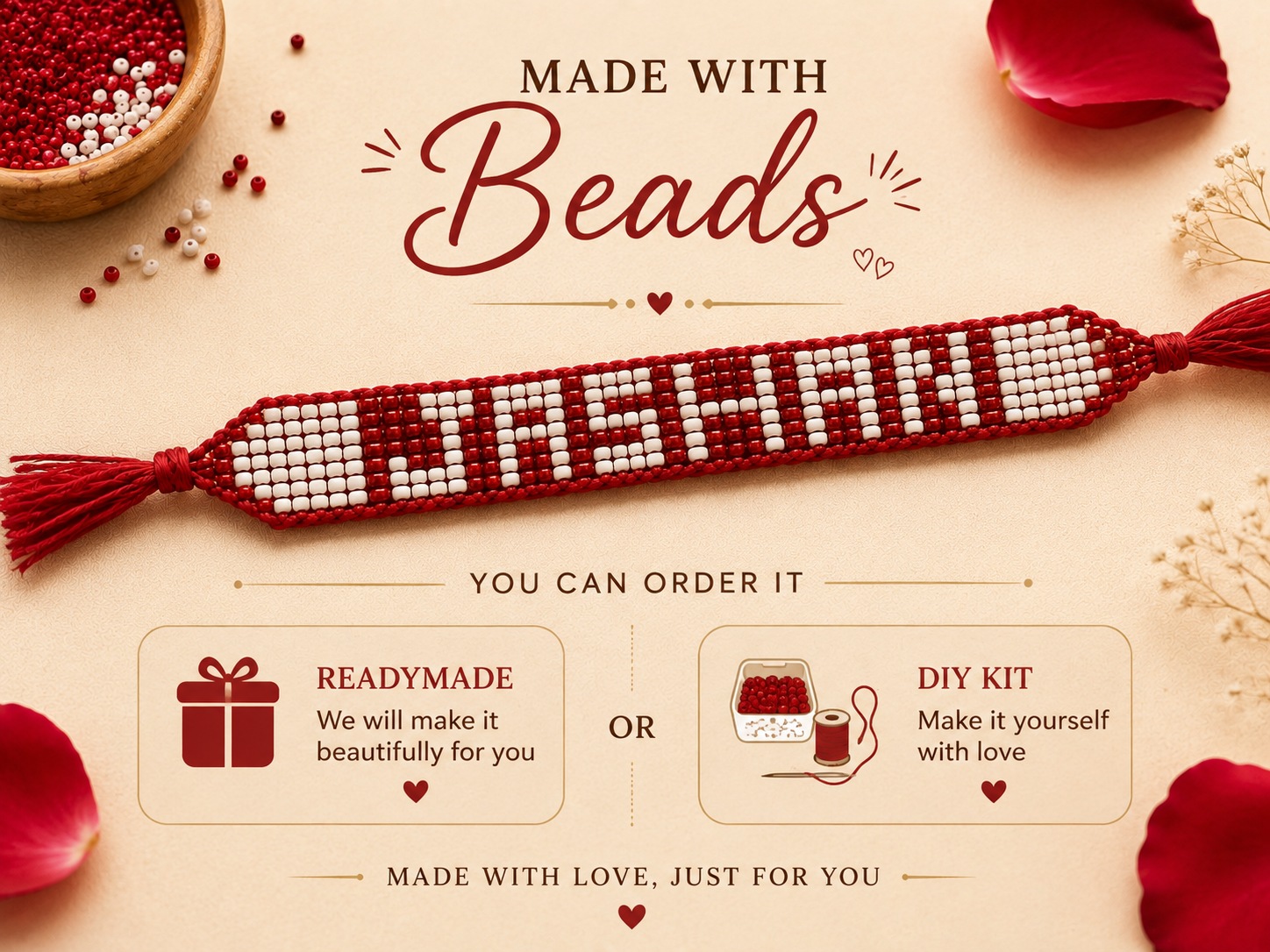 Personalized Beaded Rakhi